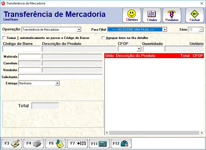 Quando o item informado não possuir configuração tributária será apresentada a mensagem: A configuração tributária para o item não foi informada. Para continuar deverá ser informado a configuração.