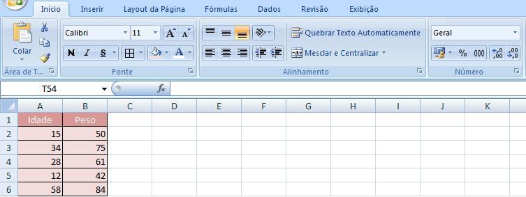 FORMATAÇÃO Para formatar células, escolha a guia Início, localizada na barra