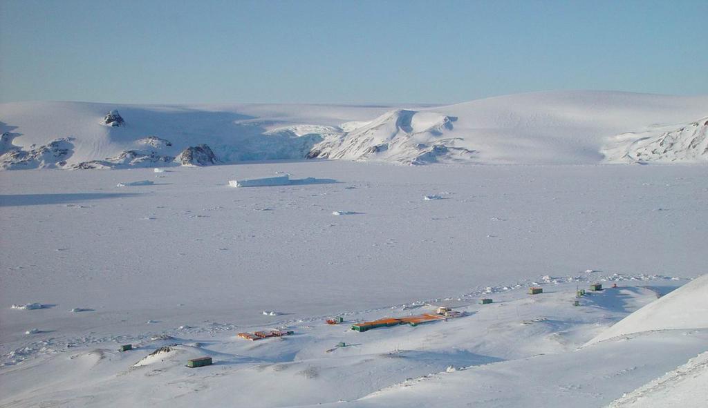 pesquisa realizada na Antártica.