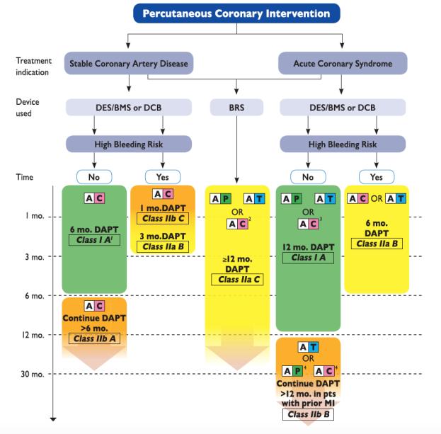 O que dizem as Guidelines 2017 de Anti-agregação Plaquetária Guidelines Dual Anti-platelet Therapy.