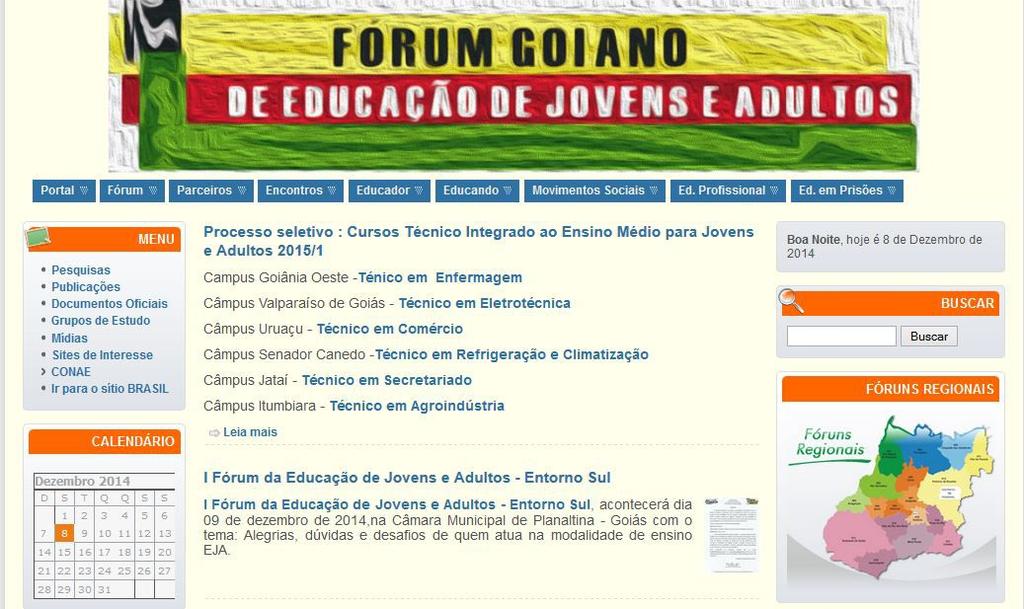 Portal do Fórum Goiano de EJA Documentos