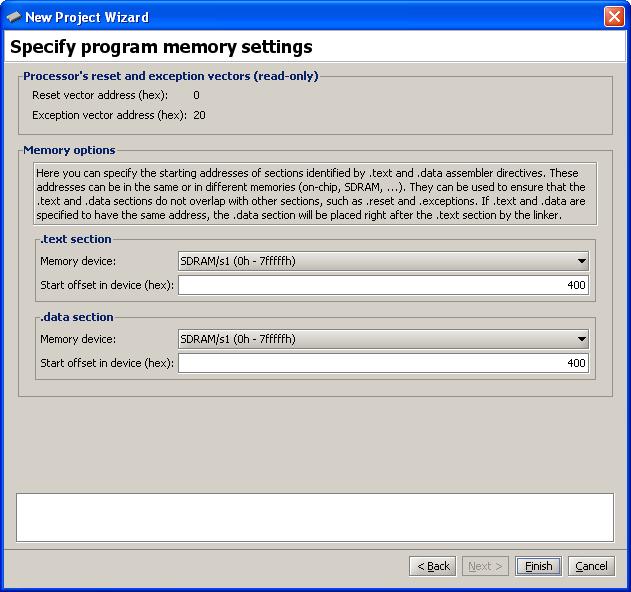 6. A janela da Figura 7 mostra os componentes pré-selecionados para o DE2 Basic Computer. Observe que o dispositivo de memória selecionado é a SDRAM.