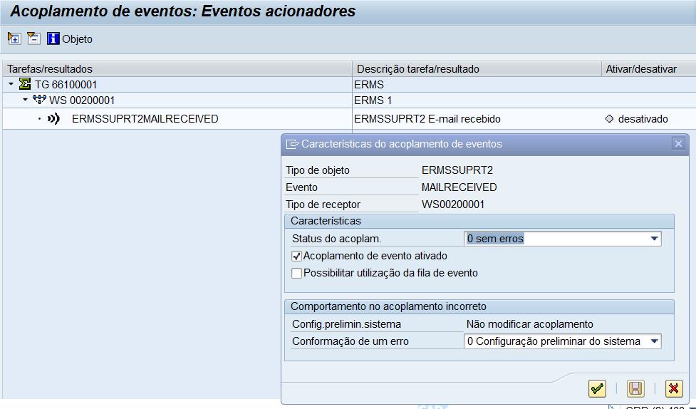 Definir o perfil de Service Manager SAP IMG