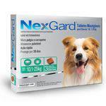 até 8kg e gatos Nexgard G 10 a 25kg com 3 tabletes mastigáveis