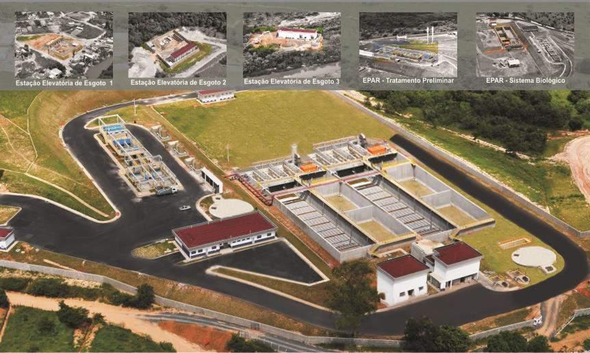 Unidades EPAR Capivari II SANASA Campinas 13 - Implantação: fase 1 (2012), fase 2 (2014), fase 3 (2016) -