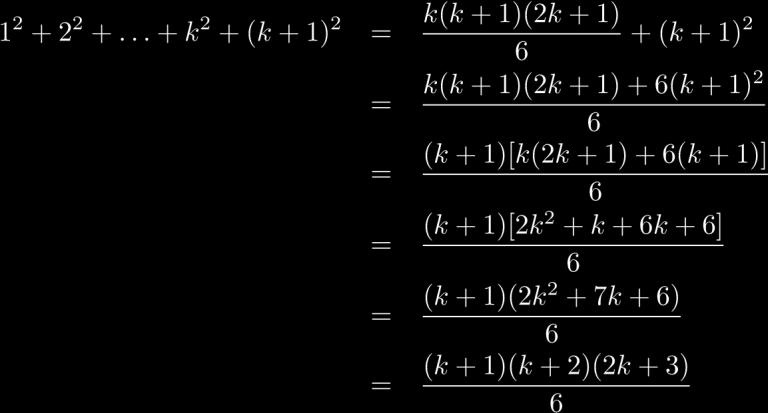3 Prove por indução matemática que 1 + 3 + 5 + + (2n 1) = n 2,n 1 (a) Passo base: Para n = 1, 1 = 1 2 O passo base é verdadeiro (b) Passo indutivo: se a fórmula é verdadeira para n = k,k 1 então deve