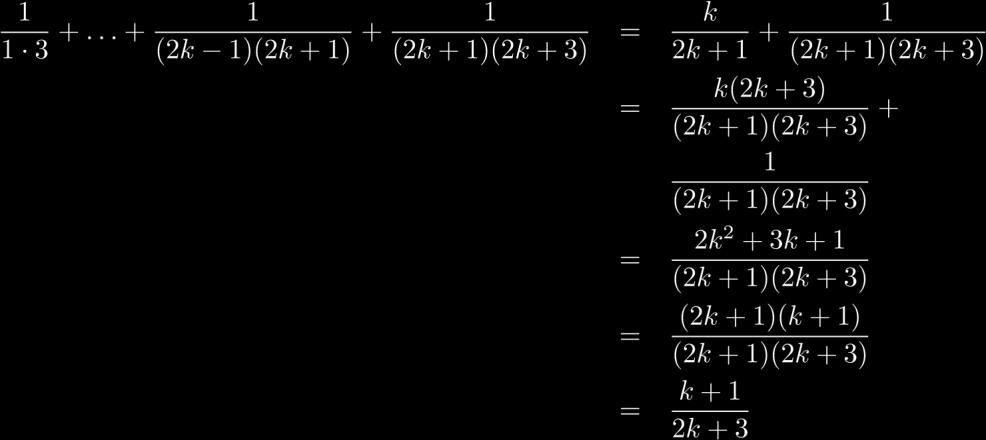 ou equivalentemente, 10 Ache a fórmula fechada para a soma inteiros n 2 e prove o seu resultado por indução matemática, Seja a suposição que inteiros n 2 Deve-se provar que de fato essa suposição é
