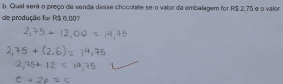 O estudante realiza a interpretação correta do problema, extrai os dados, substitui o valor da variável na expressão, encontra a solução exata e em seguida,