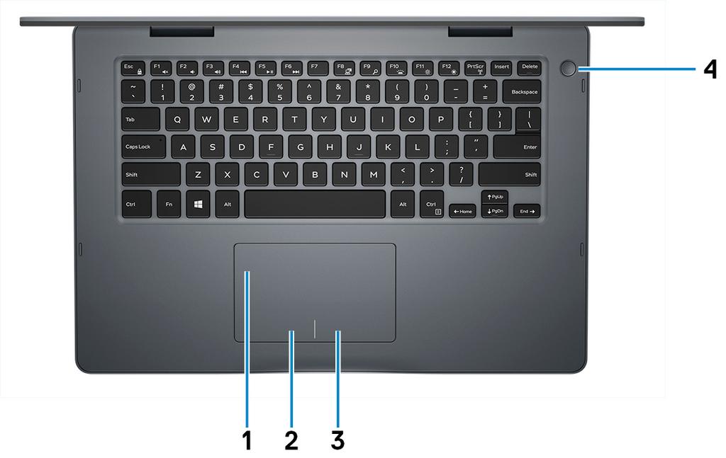 4 Porta USB 3.1 de 1ª geração Conecte periféricos, como dispositivos de armazenamento externos e impressoras. Fornece velocidades de transferência de dados de até 5 Gbps. 5 Porta USB 3.