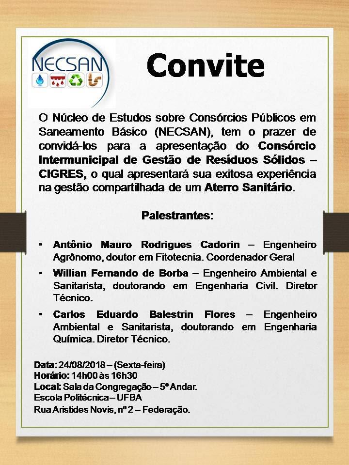 NECSAN - Apresentação do Consórcio