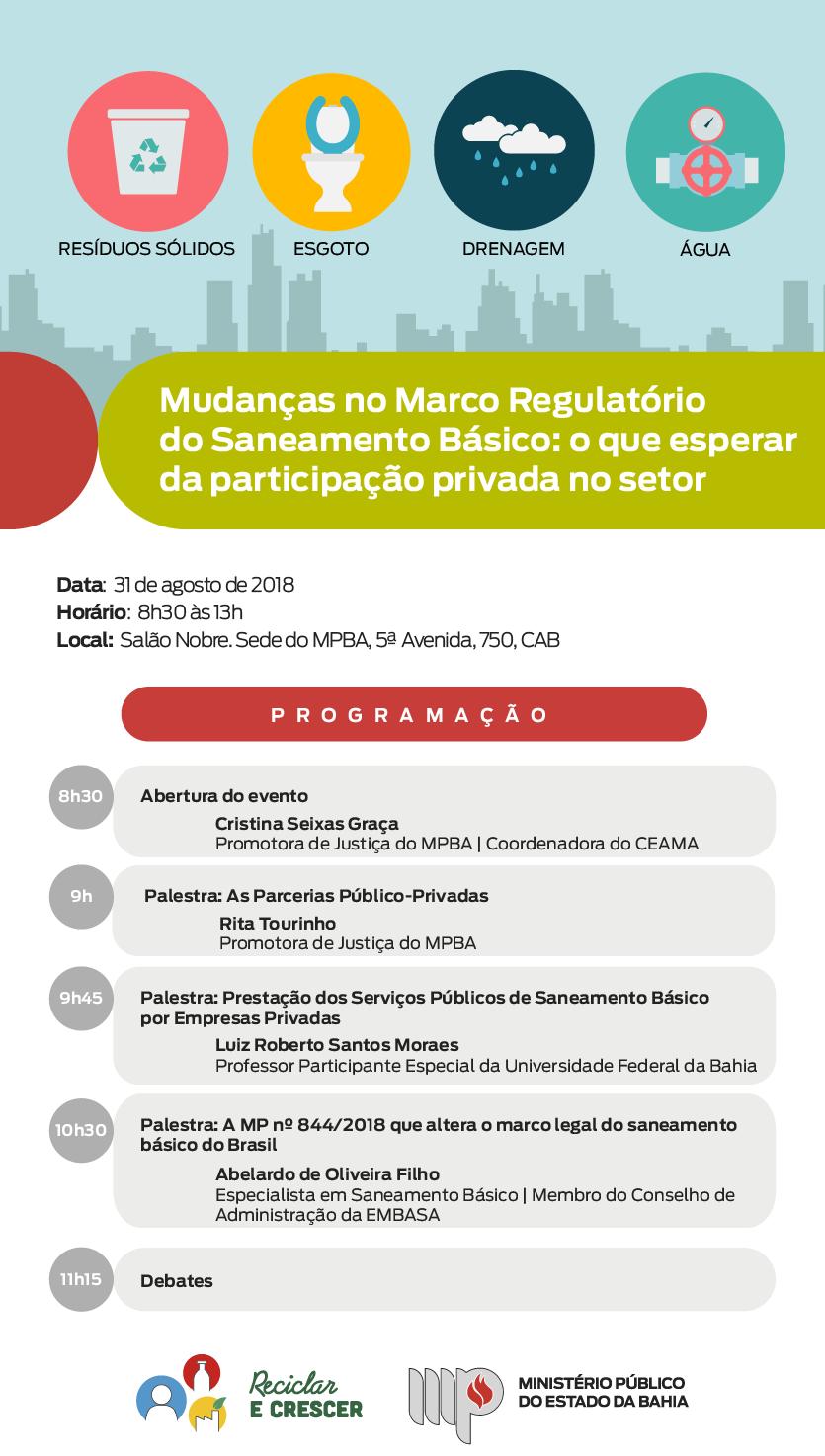 Palestra "Mudanças no Marco Regulatório do Saneamento