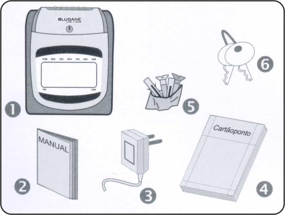 1.1 Conteúdo da caixa: Tire o relógio, LVR-1959 Smart,da caixa e verifique se todos os itens abaixo estão incluídos.