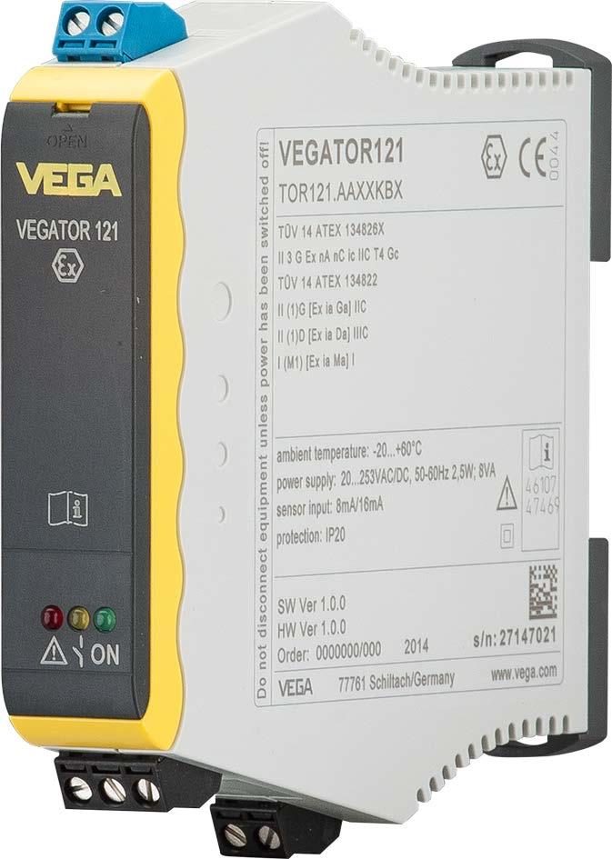 Instruções de segurança VEGATOR TOR121.**S/X**** VEGATOR TOR122 NCC 14.