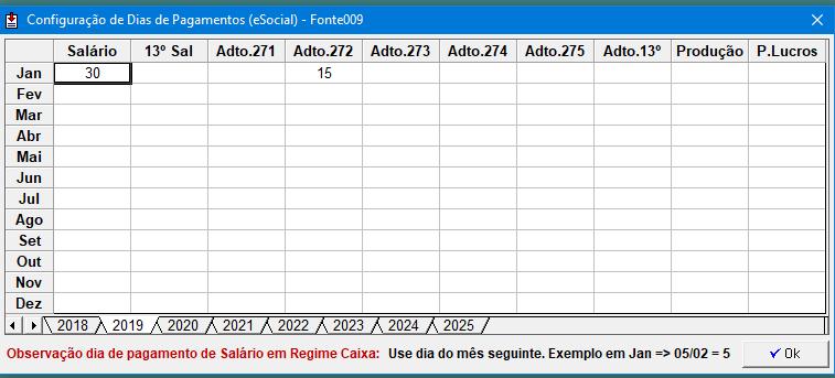 A partir de 10/01/2019 as empresas do grupo 2 começam a gerar os eventos periódicos (Folha de Pagamento Eventos S-1200, S-1210 e S-1299).