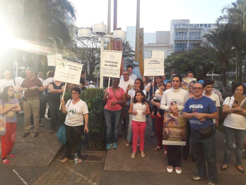 Jundiaí: Pastoral da Saúde atuante Em Jundiaí, São Paulo, agentes da Pastoral da Saúde também foram às ruas denunciar e reivindicar os direitos à saúde.