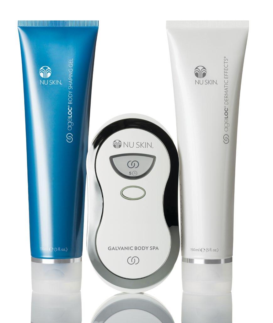 ageloc Galvanic Body Spa ajuda também a purificar e refrescar a pele para reduzir os sinais visíveis de envelhecimento.