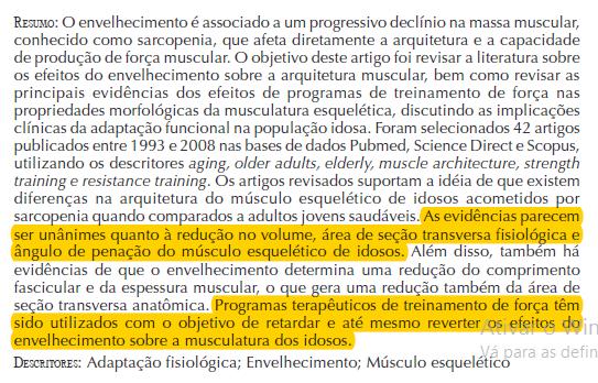 Evidências mostram que o aumento na massa