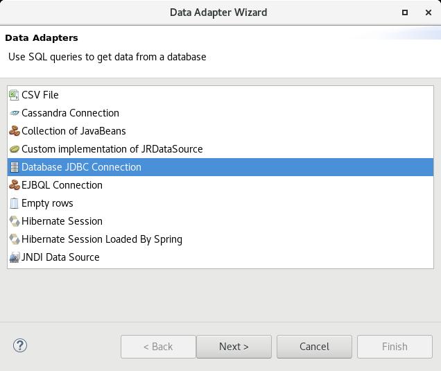 Data Adapter Escolha um tipo de Data