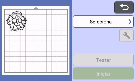 na máquina. c Recupere o padrão na máquina.