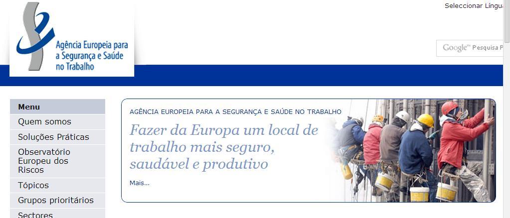Promovemos uma cultura de prevenção de riscos para melhorar as condições de trabalho na Europa