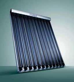 Energia solar térmica Coletor solar aurotherm exclusiv Os modelos aurotherm exclusiv VTK são coletores de tubos de vácuo de circulação direta, ideais para as instalações em que necessite de um