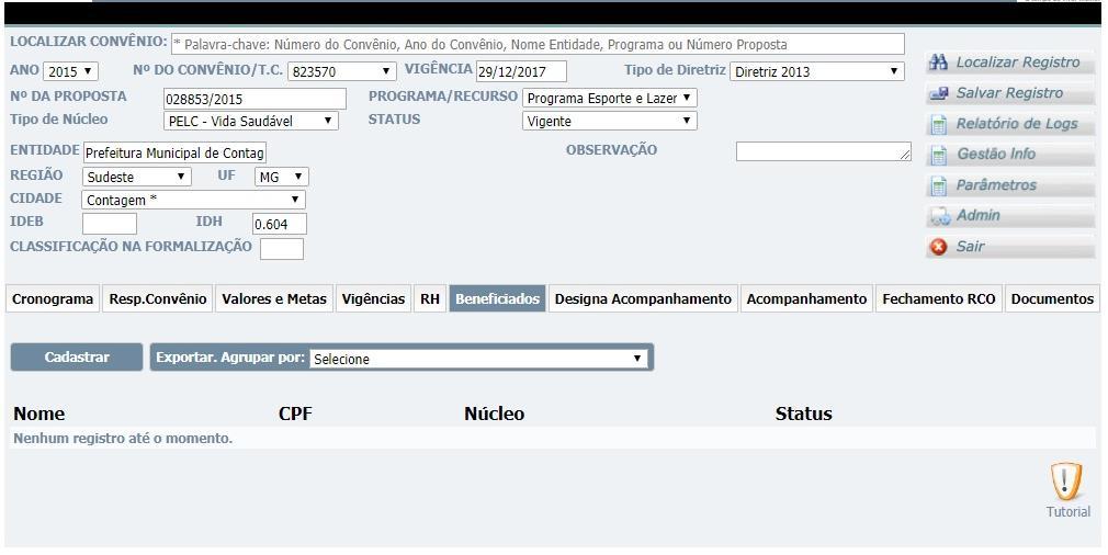 Alteração de PPNs MIMBOÉ SICAPP Jul/2014 2019 Login Cadastro na Plataforma de Beneficiados SNELIS -