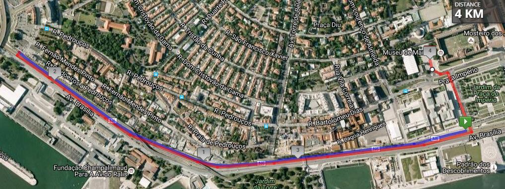 A caminhada dos 4km, com partida às 10h05, realiza o