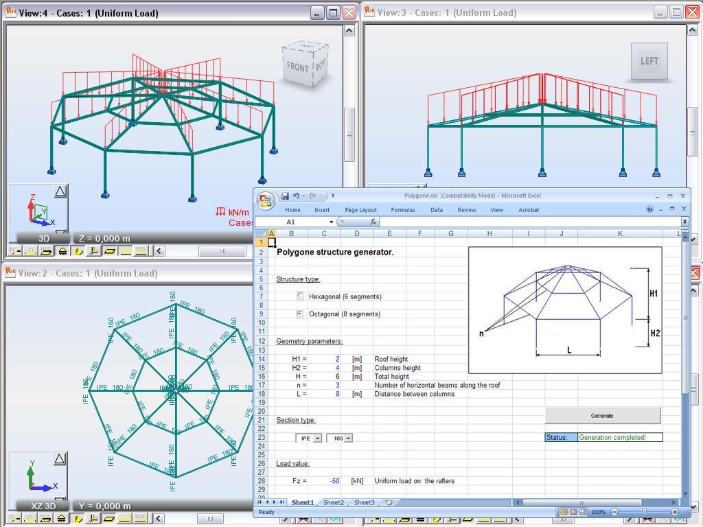 O Autodesk Robot Structural Analysis Professional também oferece um fluxo de trabalho sem problemas, colaborativo e interoperabilidade com ligações bidirecionais 3D com produtos de parceiros da