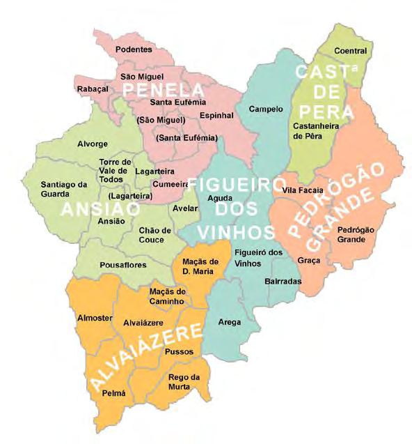 Caracterização A área de influência do ACES PIN II é a correspondente aos concelhos de Ansião, Alvaiázere, Figueiró dos Vinhos, Pedrógão Grande, Castanheira de Pêra e Penela, correspondendo a uma