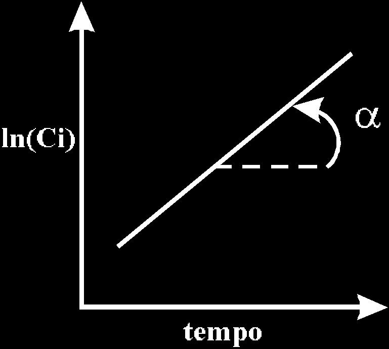 VELOCIDADE DAS REAÇÕES QUÍMICAS Reações de primeira ordem v i = d dt = k.