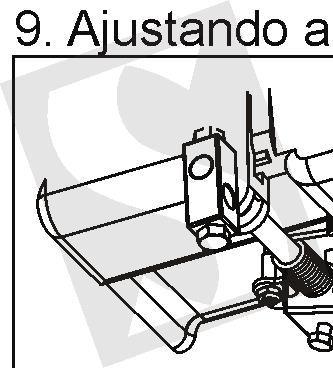 3) Para a fiação de teto, passar o cabo de energia por dentro da haste 2. 9.