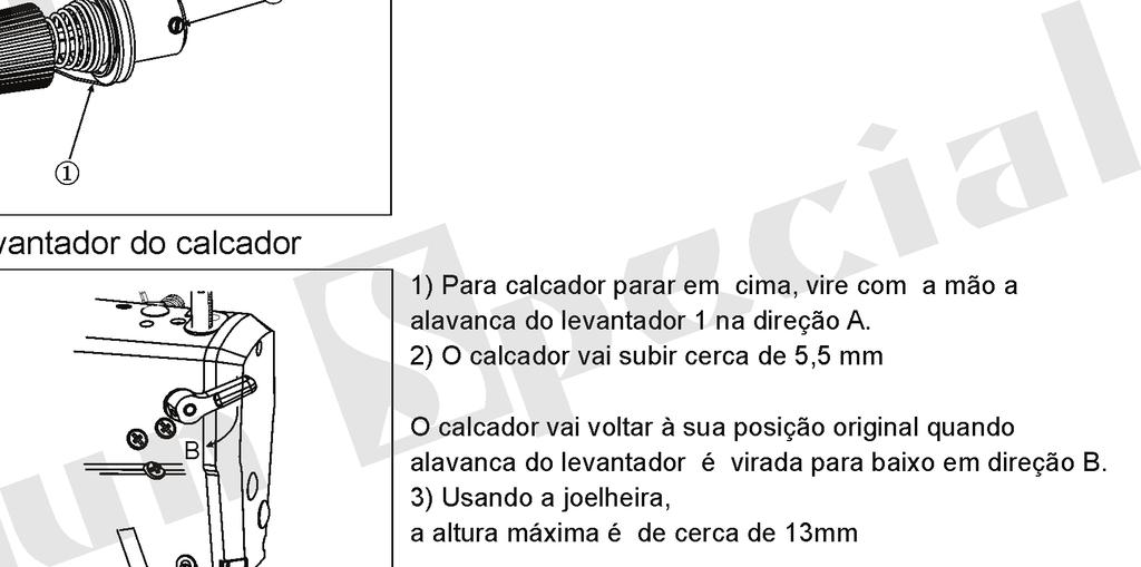 A alteração da pressão da mola de retenção 1 1) Solte o parafuso de ajuste 2, e remover a tensão da linha. 5. 2) Solte o parafuso de ajuste 4.