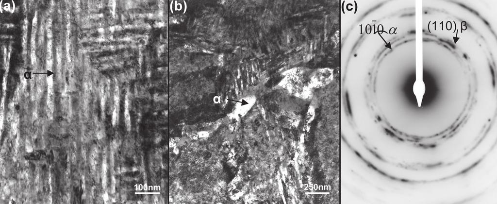 3. Resultados e Discussão A Figura 1 apresenta duas imagens de campo claro obtidas por microscopia eletrônica de transmissão da liga envelhecida a 500 ºC / 24 h.