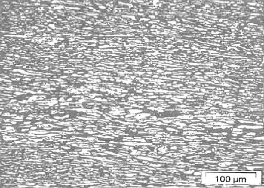 482 a) b) c) Figura 3 Micrografias dos aços inoxidáveis: a) Lean Duplex UNS S 32304, b) UNS S31803 (Duplex) e c) UNS S32750 (Super Duplex).