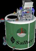 . Sistema de floculação (ver REF: FLC): O equipamento com referência FLC é o complemento ideal para o sistema de flotação por ar dissolvido marca Salher, com REF: VESPA.