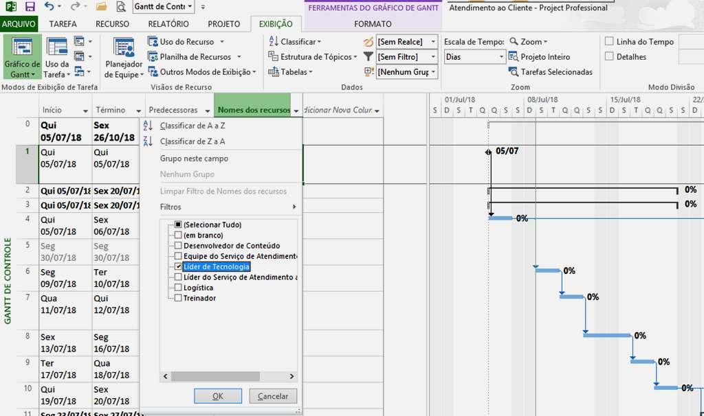 AutoFiltros Filtrar instantaneamente as informações do projeto, em qualquer campo e