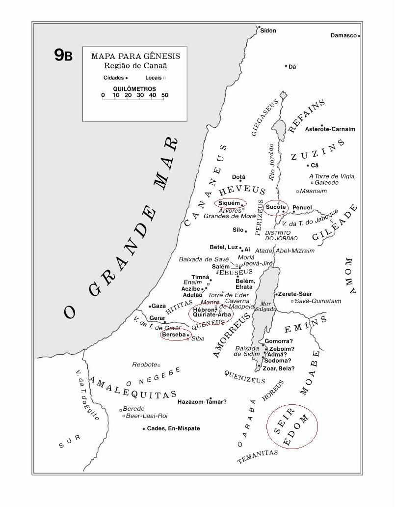Figura 4 - Mapa de Israel no tempo do
