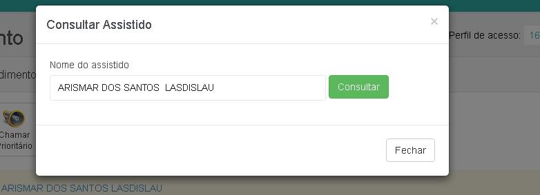 Clicando nesta opção o usuário poderá alterar os dados do assistido. Ao clicar neste botão poderá ser adicionado um tipo de atendimento. Clique aqui para salvar o atendimento.