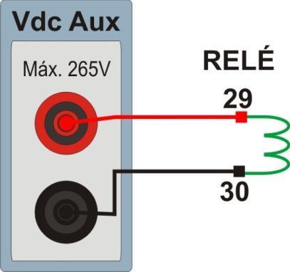 Sequência para testes do relé SEL 421 no software PSB_OoS 1. Conexão com o CE-6006 No apêndice A mostram-se as designações dos terminais do relé. 1.1 Fonte Auxiliar Ligue o positivo (borne vermelho) da Fonte Aux.