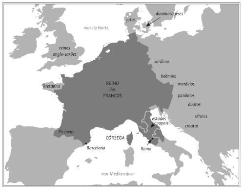 Apenas uma tribo Germânica no Ocidente produziu um estado duradouro- o reino dos francos, que se expandiu até cobrir a atual França e partes da