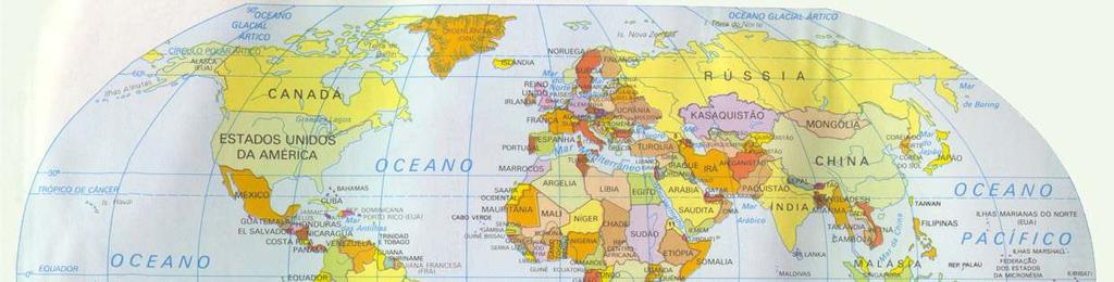 ESCALA GLOBAL -Latitude e longitude Exemplo: