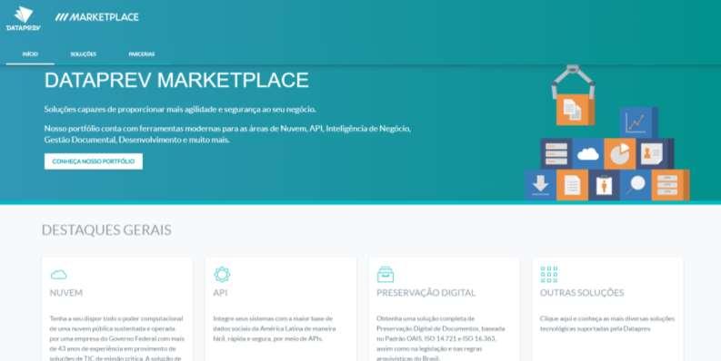 Transformação do Negócio Dataprev Marketplace Portfólio com soluções capazes de