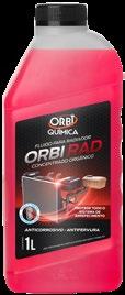 ORBIRAD - FLUIDO CONCENTRADO PARA RADIADOR Protege o sistema de arrefecimento Produto com inibidores orgânicos e inorgânicos de corrosão. Ambientalmente correto.