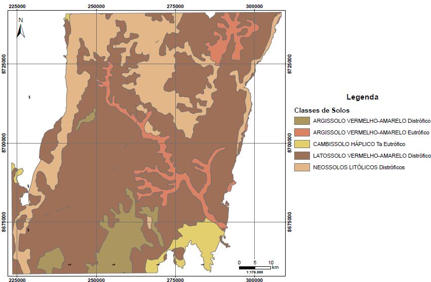 3. ASPECTOS FISIOGRÁFICOS PEDOLOGIA Figura 5: Mapa de Solos na