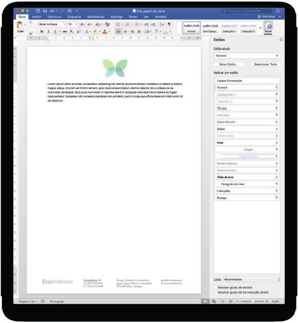 Templates Os documentos devem ser redigidos em Corbel com o corpo do texto a 9pt, e quando