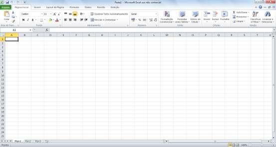 Figura 5 Tela inicial do Excel.