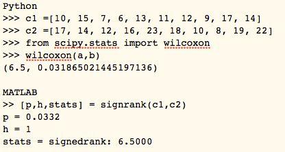 Wilcoxon Signed-Rank test O teste de Wilcoxon pode ser encontrado em