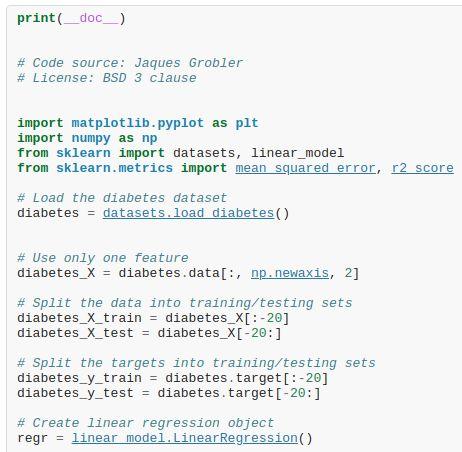 Regressão Linear Exercício