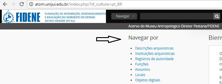 Recursos da Página principal/home desta plataforma OBS: Sempre que precisar retornar à página principal, clique na logomarca FIDENE (Canto superior esquerdo da página). 1.