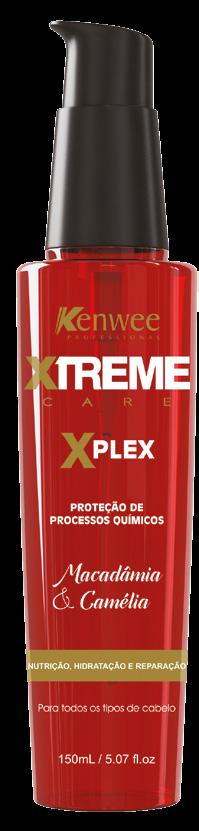 PROTEÇÃO DE PROCESSOS QUÍMICOS 150ml O Protetor de descoloração e Coloração X-Plex Xtreme Care,